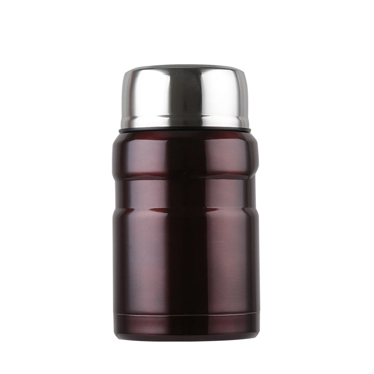 Hot-Sell 550ml Double Wall Stainless Steel Vacuum Food Jar Container, Braised Port with Spoon