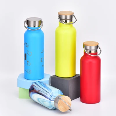 Double Wall Stainless Steel Eco Friendly Vacuum Insulated Flask Sport Water Bottle with Lid
