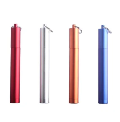 Stainless Steel Portable Telescopic Round Drinking Straw