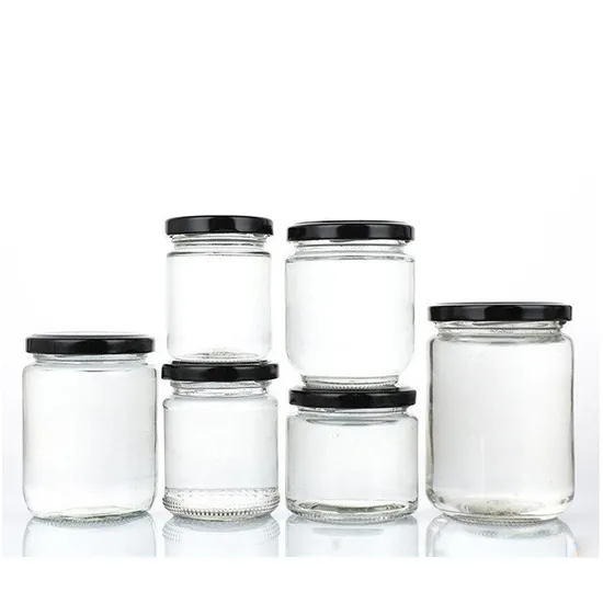 100ml 120ml 195ml 212ml 250ml 280ml 380ml 400ml 500ml 1000ml Honey Glass Jam Jelly Chili Mason Canning Pickles Food Storage Container Can Jars with Metal Lid